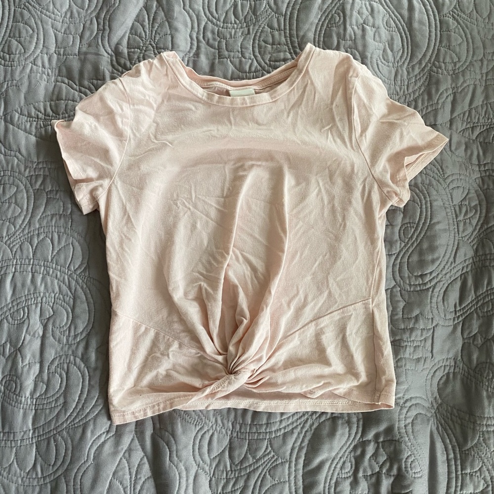 A very light pink top